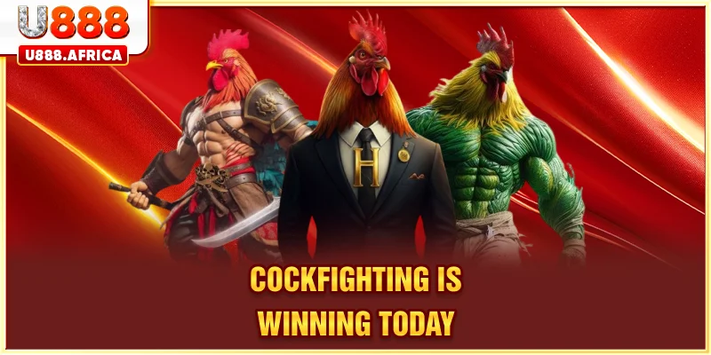 Cockfighting is winning today