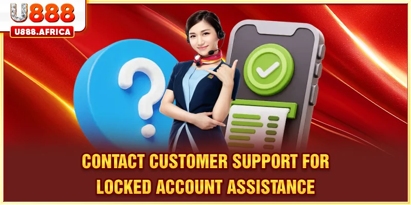 Contact customer support for locked account assistance