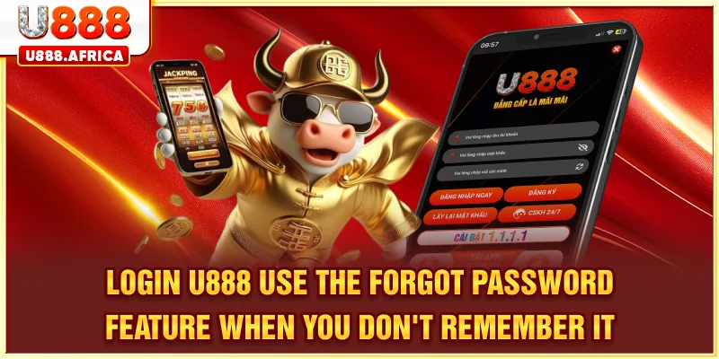 LOGIN U888 use the forgot password feature when you don't remember it