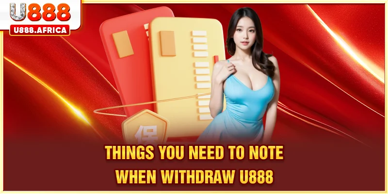 Things you need to note when WITHDRAW U888